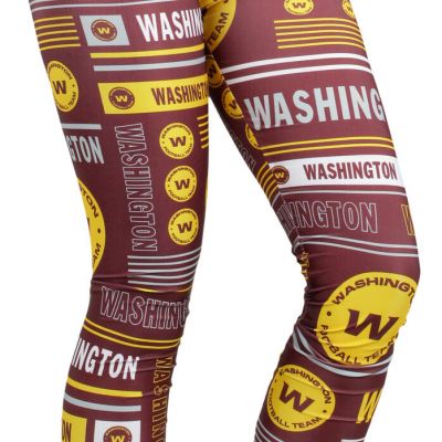 Zubaz NFL Women's Washington Commanders Column 24 Style Leggings